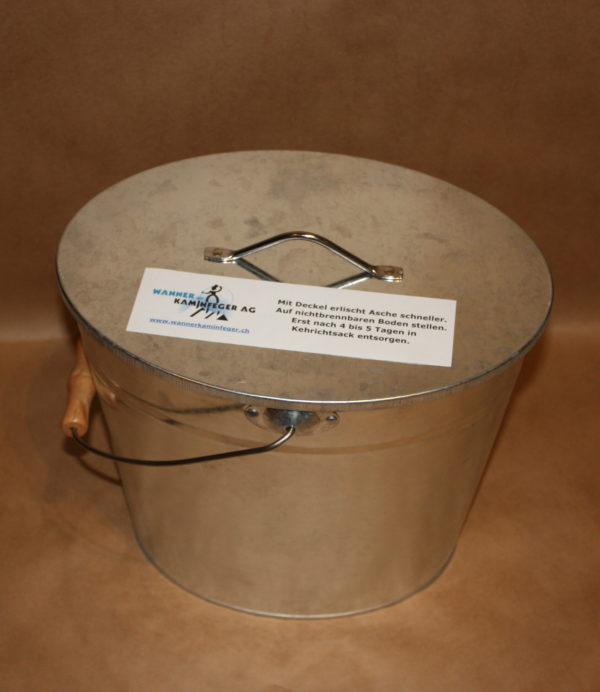Asche-Eimer mit Deckel (ca. 15l)